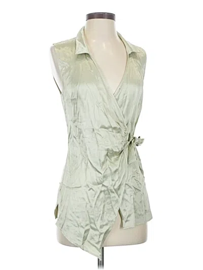 Pre-owned By Anthropologie Sleeveless Blouse In Green