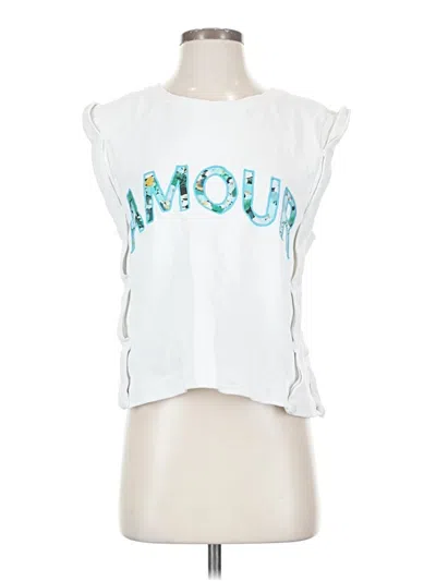 Pre-owned By Anthropologie Sleeveless Blouse In White