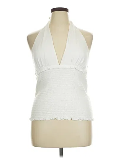 Pre-owned By Anthropologie Sleeveless Blouse In White