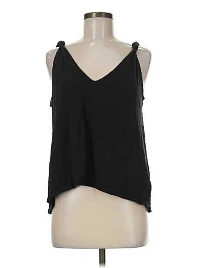 Pre-owned By Anthropologie Sleeveless Top Black Halter Neckline Tops