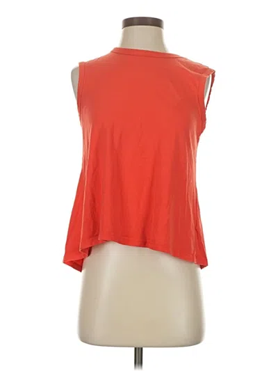 Pre-owned By Anthropologie Sleeveless T-shirt In Orange