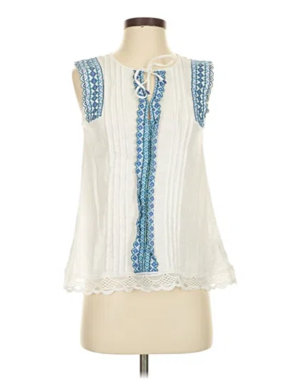 Pre-owned By Anthropologie Sleeveless T-shirt In White