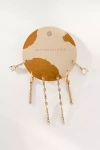 By Anthropologie Slim Crystal Drop Earrings, Set Of 3 In Gold