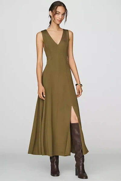 By Anthropologie Slinky Knit Midi Dress In Green
