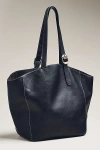 By Anthropologie Slouchy Buckle-strap Tote Bag In Black