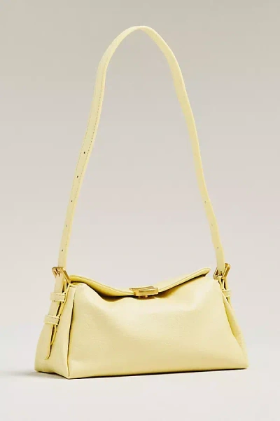 By Anthropologie Slouchy Faux-leather Crossbody Bag In Yellow