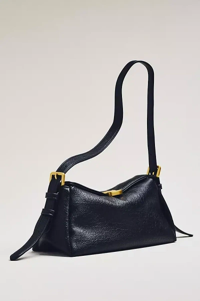 By Anthropologie Slouchy Faux Leather Shoulder Bag In Black