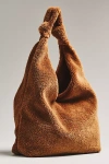 By Anthropologie Slouchy Knotted Sherpa Fleece Shoulder Bag In Sand