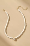 By Anthropologie Small Crystal Pendant Beaded Necklace