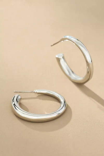 By Anthropologie Small Hoop Earrings In Silver
