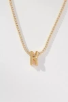 By Anthropologie Small Shimmered Monogram Necklace In Gold