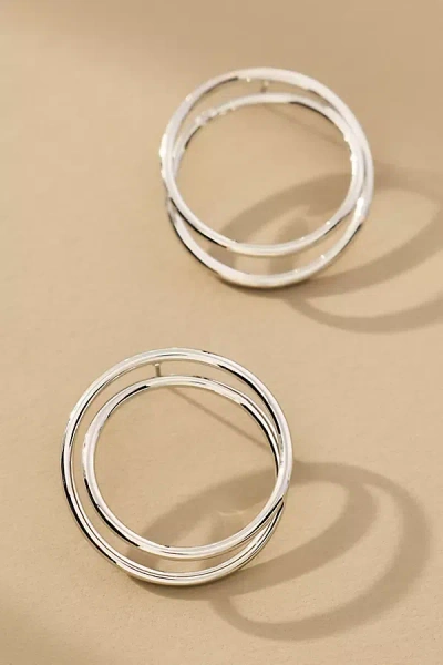 By Anthropologie Small Spiraled Circle Post Earrings