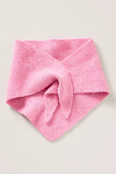 By Anthropologie Small Triangle Wrap Scarf In Pink