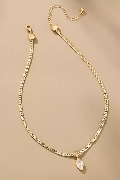 By Anthropologie Snake Chain Pendant Necklace In Gold
