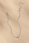 By Anthropologie Snake Chain Pendant Necklace In Silver