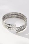 By Anthropologie Snake Coil Bracelet In Silver