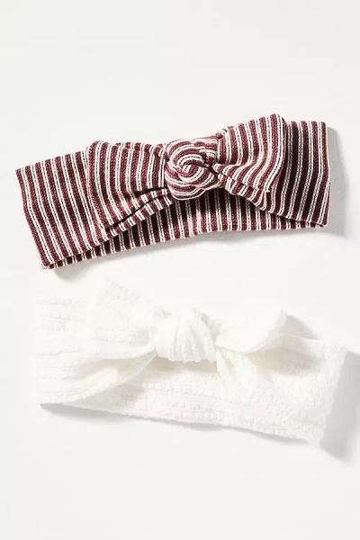 By Anthropologie Soft Knot Headbands, Set Of 2 In Multi