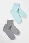 By Anthropologie Solid Quarter Crew Socks, Set Of 2