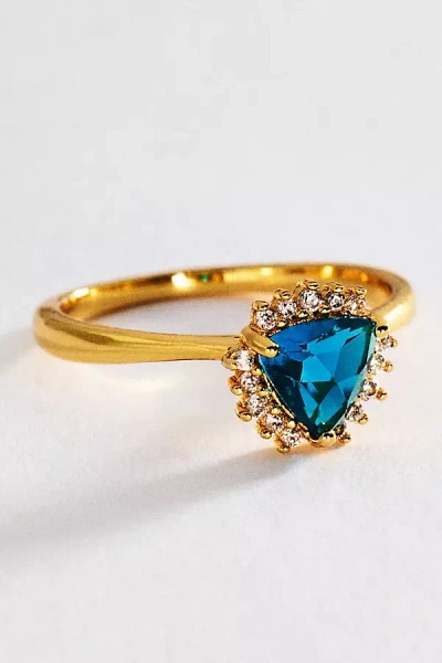 By Anthropologie Solo Crystal Ring In Gold