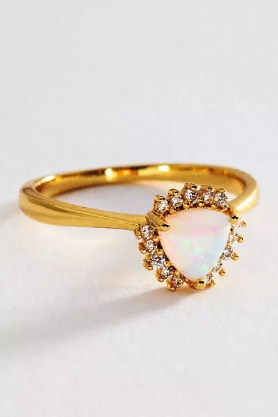 By Anthropologie Solo Crystal Ring In Gold