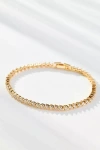By Anthropologie Solo Delicate Tennis Bracelet In Burgundy