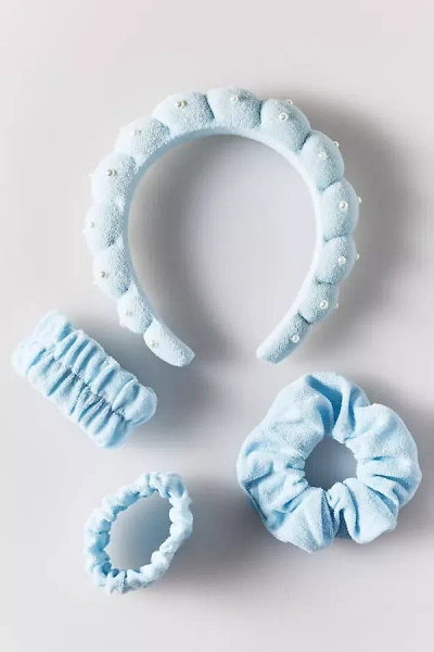 By Anthropologie Spa Set With Pearls In Blue