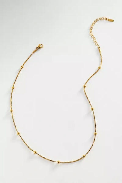 By Anthropologie Spaced Bauble Necklace In Gold