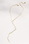 BY ANTHROPOLOGIE SPACED CRYSTAL Y-NECK NECKLACE