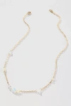 By Anthropologie Spaced Crystals Necklace