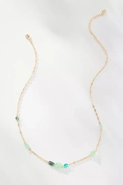 By Anthropologie Spaced Crystals Necklace