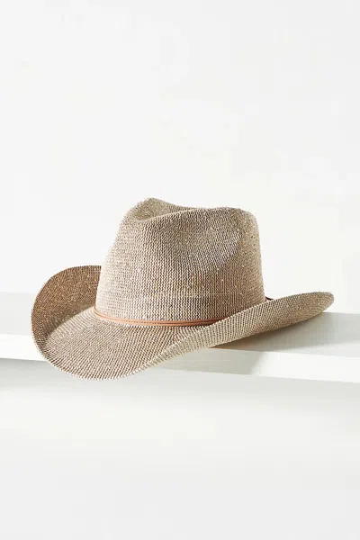 By Anthropologie Sparkle Cowboy Rancher Hat In Neutral