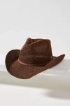 By Anthropologie Sparkle Cowboy Rancher Hat In Brown