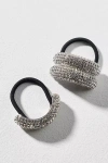 By Anthropologie Sparkle Pony Cuff Hair Ties, Set Of 2 In Silver