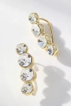 By Anthropologie Sparkling Crystal Drop Earrings In Gold