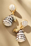 By Anthropologie Speckled Shell Drop Earrings