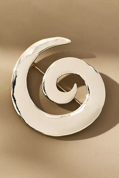 By Anthropologie Spiral Brooch In Gold