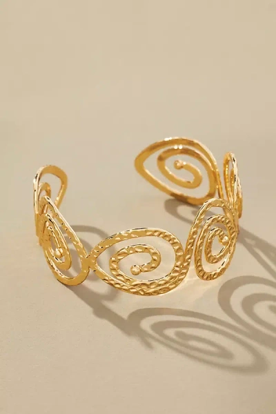 By Anthropologie Spiral Cuff Bracelet In Gold