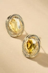 By Anthropologie Spiraled Stone Post Earrings