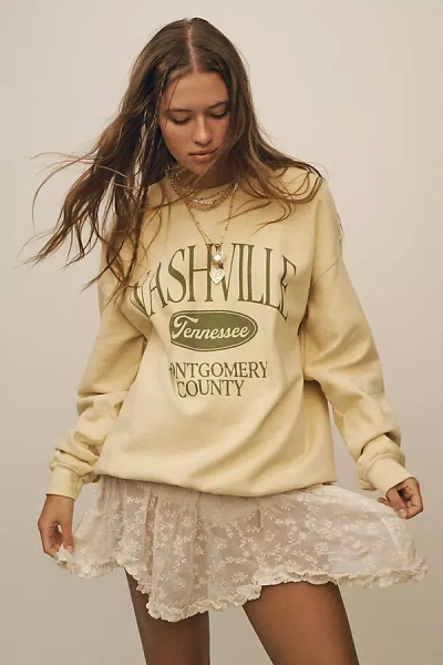 By Anthropologie Sport City Sweatshirt In Yellow