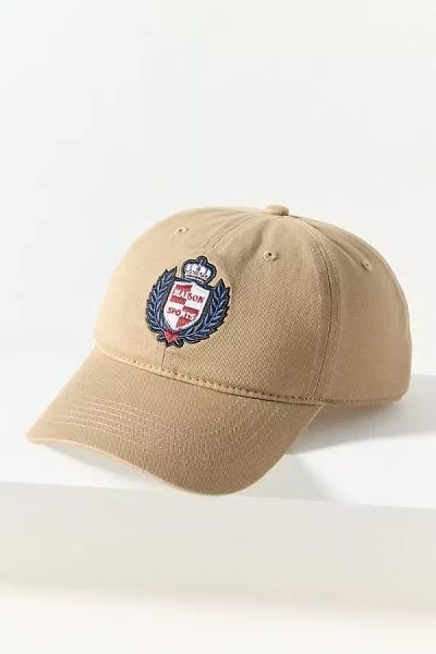 By Anthropologie Sport Crest Baseball Cap In Beige