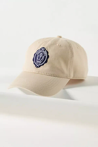 By Anthropologie Sport Crest Baseball Cap In Ivory