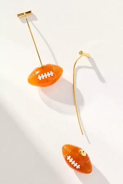 By Anthropologie Sport Icon Threader Earrings In Orange