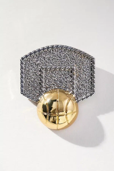 By Anthropologie Sports Icon Brooch In Silver