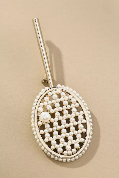 By Anthropologie Sports Icon Brooch In White