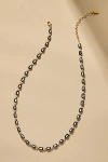 By Anthropologie Sporty Epoxy Necklace In Black