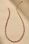 By Anthropologie Sporty Epoxy Necklace In Red