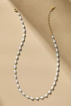 By Anthropologie Sporty Epoxy Necklace In White