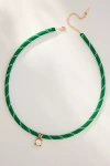 By Anthropologie Sporty Rope Necklace In Green