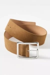 By Anthropologie Square Buckle Belt In Brown
