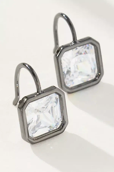 By Anthropologie Square Gemstone Earrings In Silver